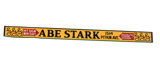 Abe Stark Sign - Ebbets Field Bumper Sticker