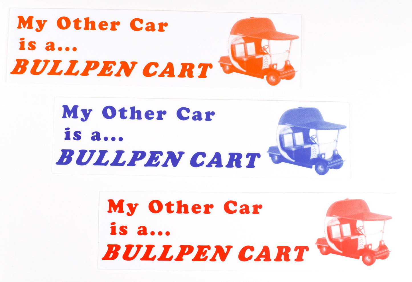 Bullpen Cart Bumper Sticker