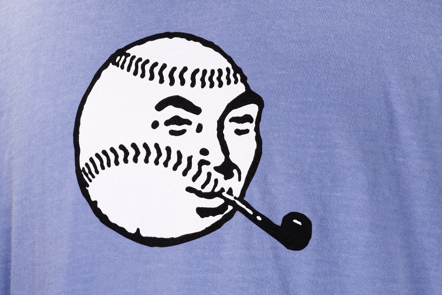 Foul Ball by Pat Riot T-Shirt Blue