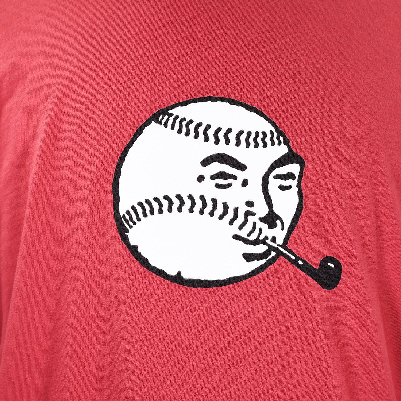 Foul Ball by Pat Riot T-Shirt Red