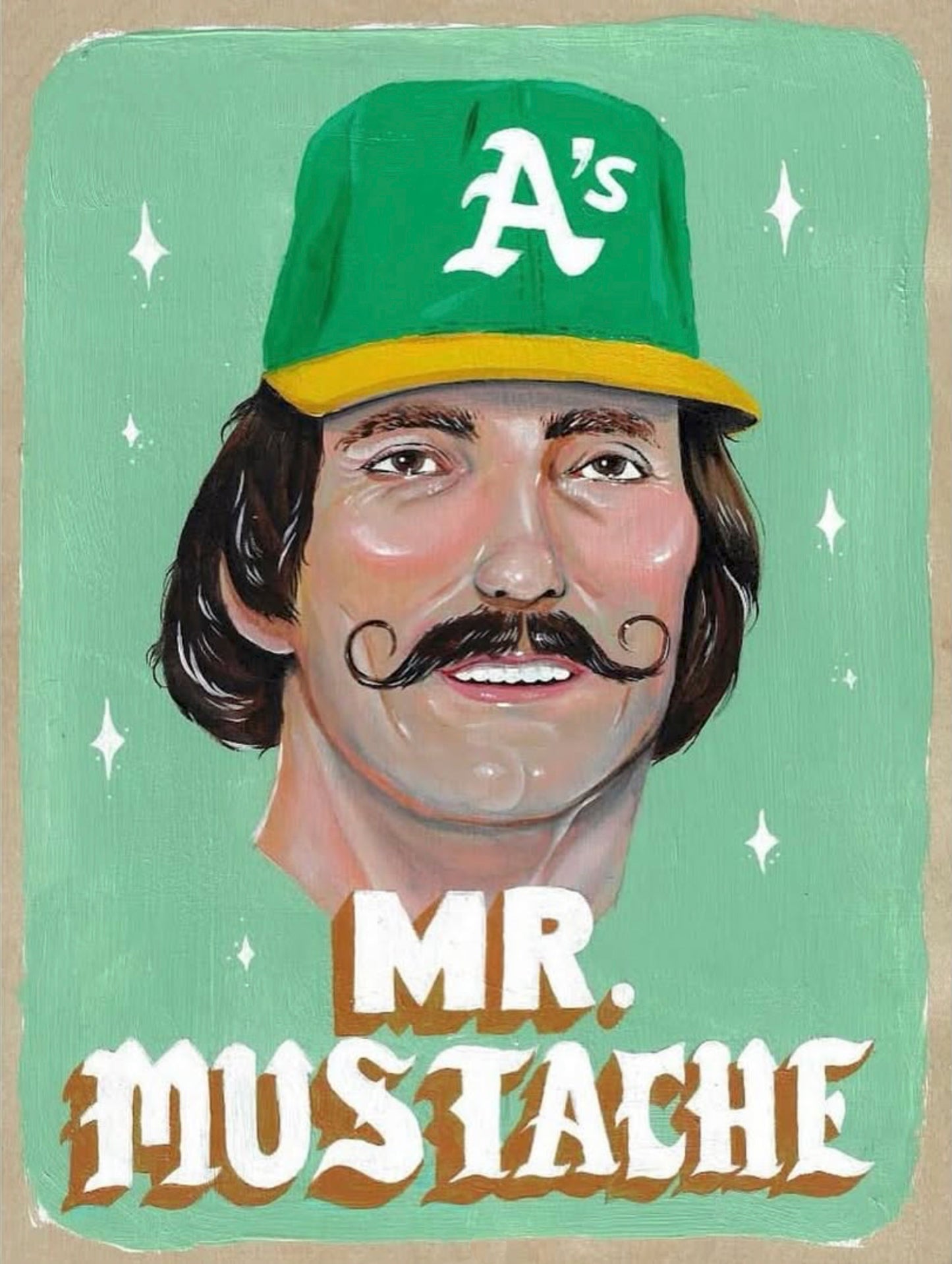 Rollie Fingers Portrait by Harrison Freeman