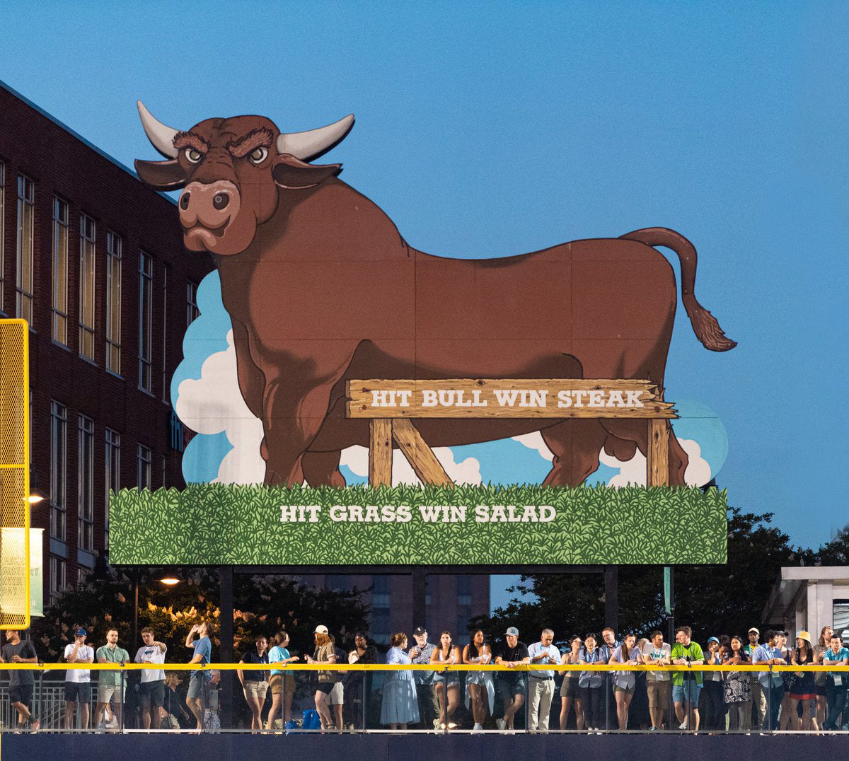 "Hit Bull Win Steak" Bumper Sticker