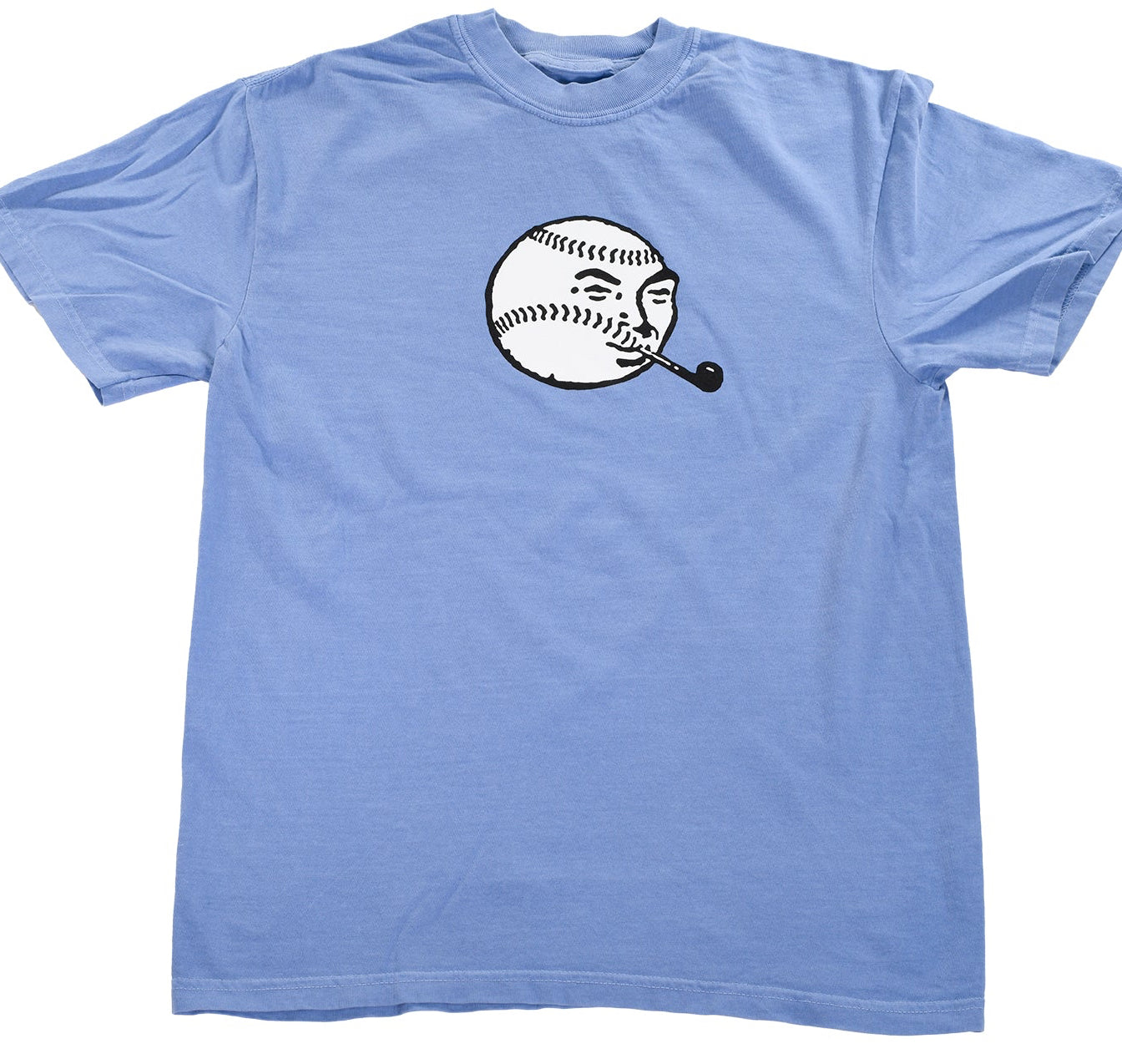 Foul Ball by Pat Riot T-Shirt Blue