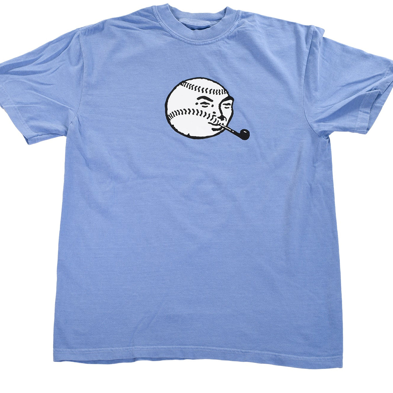 Foul Ball by Pat Riot T-Shirt Blue
