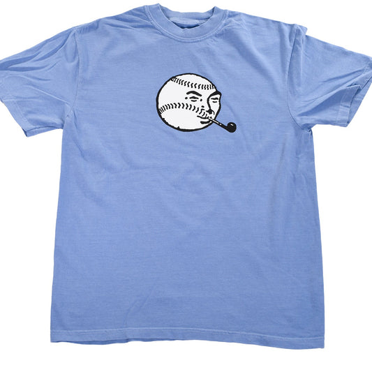 Foul Ball by Pat Riot T-Shirt Blue