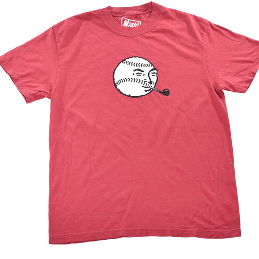 Foul Ball by Pat Riot T-Shirt Red