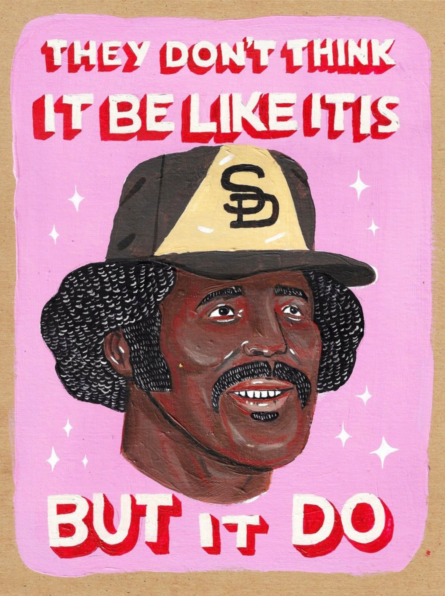 Oscar Gamble Portrait by Harrison Freeman